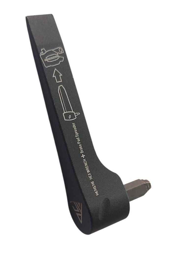 Multi-Hex Thru-Axle  H4 / H5 / H6 Hex Wrench + Brake Spreader
